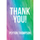 Rainbow Watercolor Vertical Gift Stickers Image 2 of 2